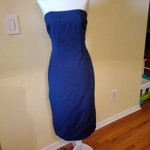 SHOSHANNA STRAPLESS WIGGLE BLUE COCKTAIL DRESS 4